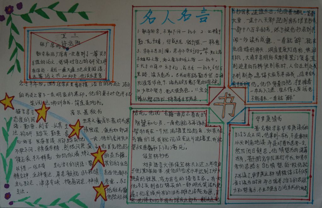 书香漫漫手抄报简单又漂亮 书香漫漫手抄报简单又漂亮