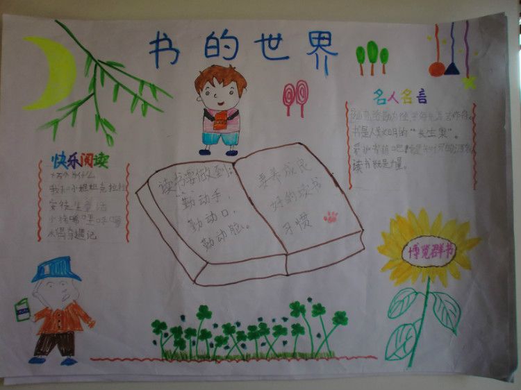 创建书香校园读书手抄报作品展 创建书香校园读书手抄报作品展