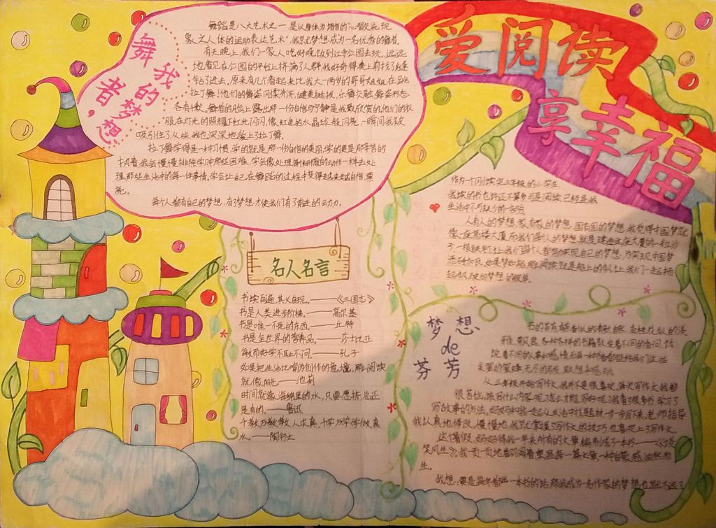 爱阅读享幸福手抄报 爱阅读享幸福手抄报