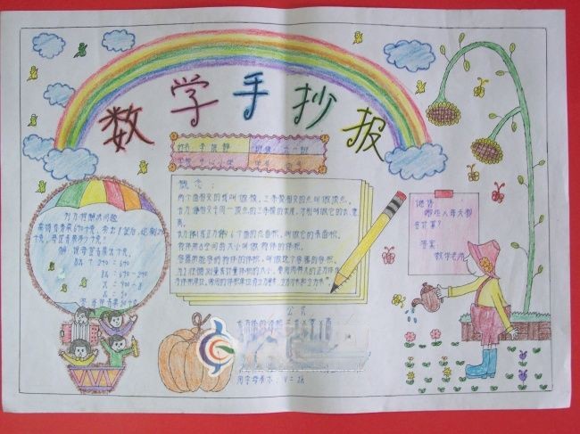 小学六年级数学手抄报 小学六年级数学手抄报
