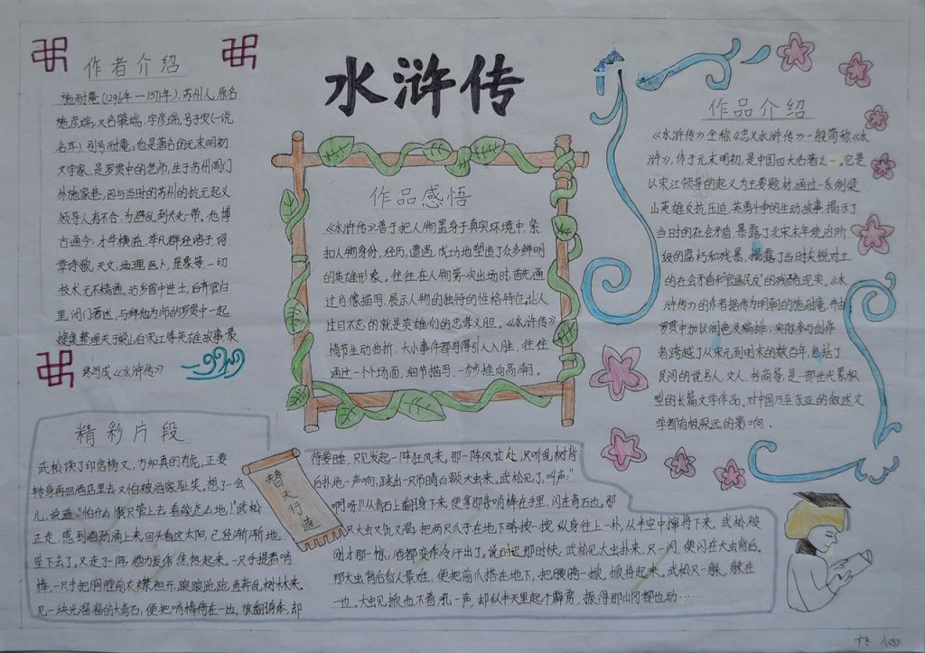 沐浴书香手抄报图片大全