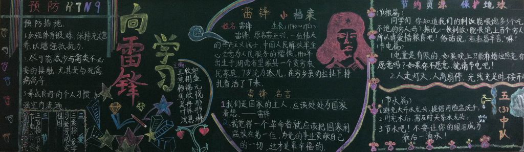 向雷锋学习黑板报图片大全 向雷锋学习黑板报图片大全