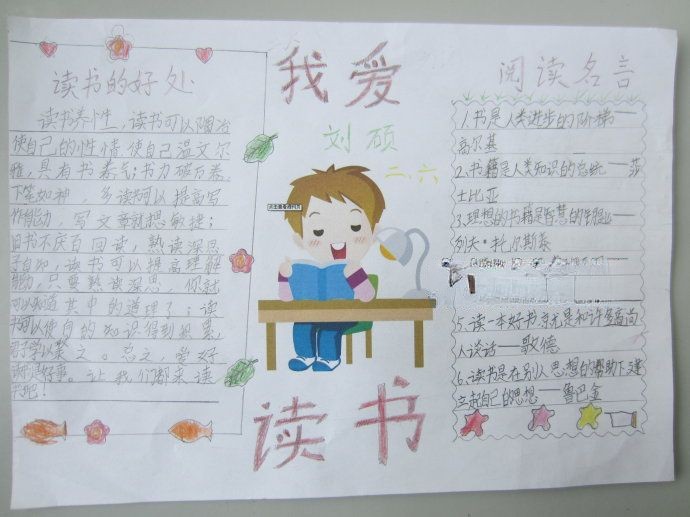 快乐读书快乐成长手抄报 快乐读书快乐成长手抄报