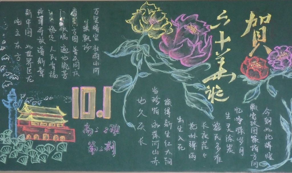简单的板报设计(国庆主题) 简单的板报设计(国庆主题)