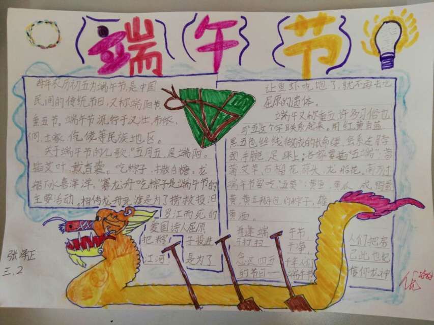 喜迎端午手抄报 喜迎端午手抄报