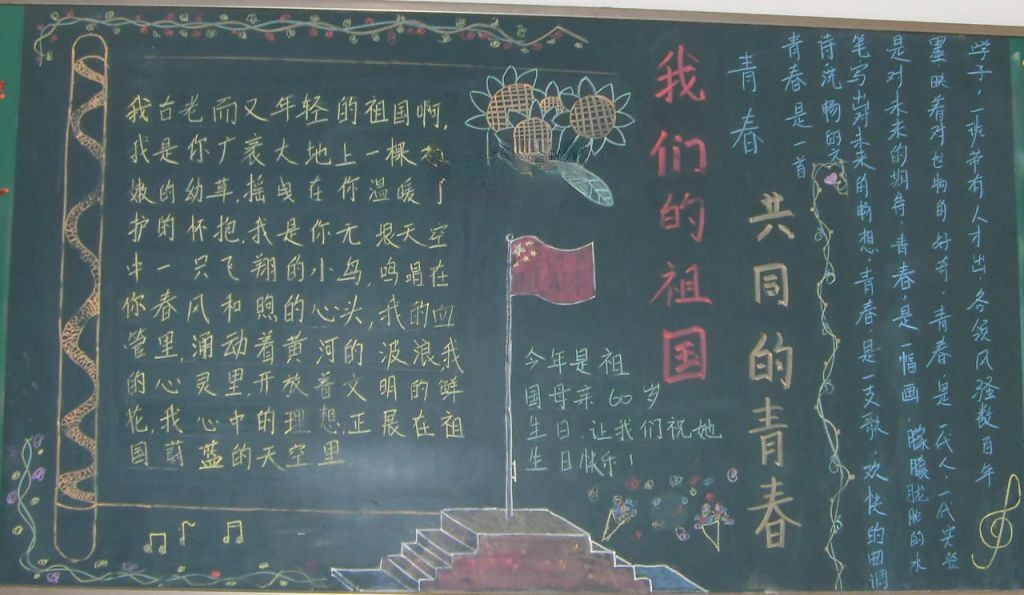 简单的板报设计(国庆主题) 简单的板报设计(国庆主题)