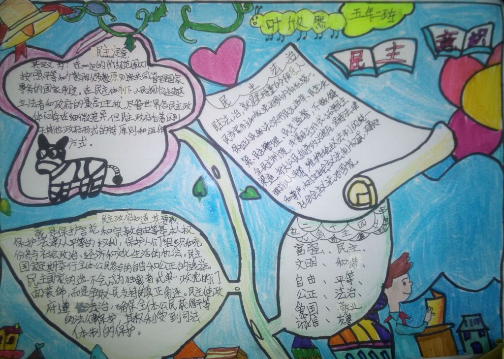 民主意识手抄报 民主意识手抄报