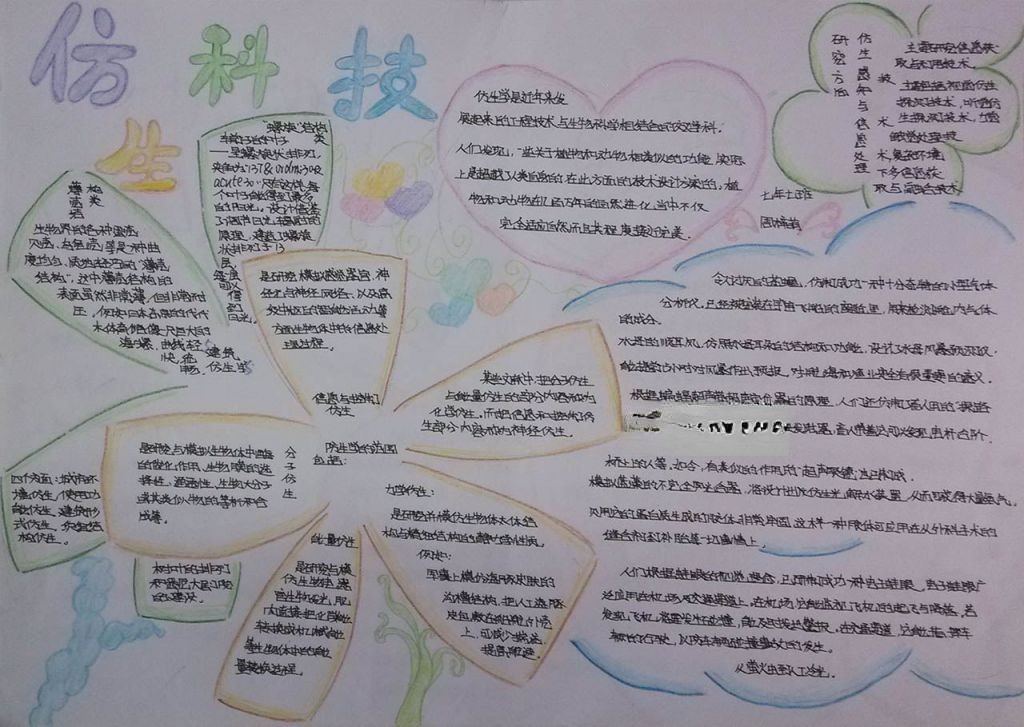 仿生科技手抄报图片大全 仿生科技手抄报图片大全