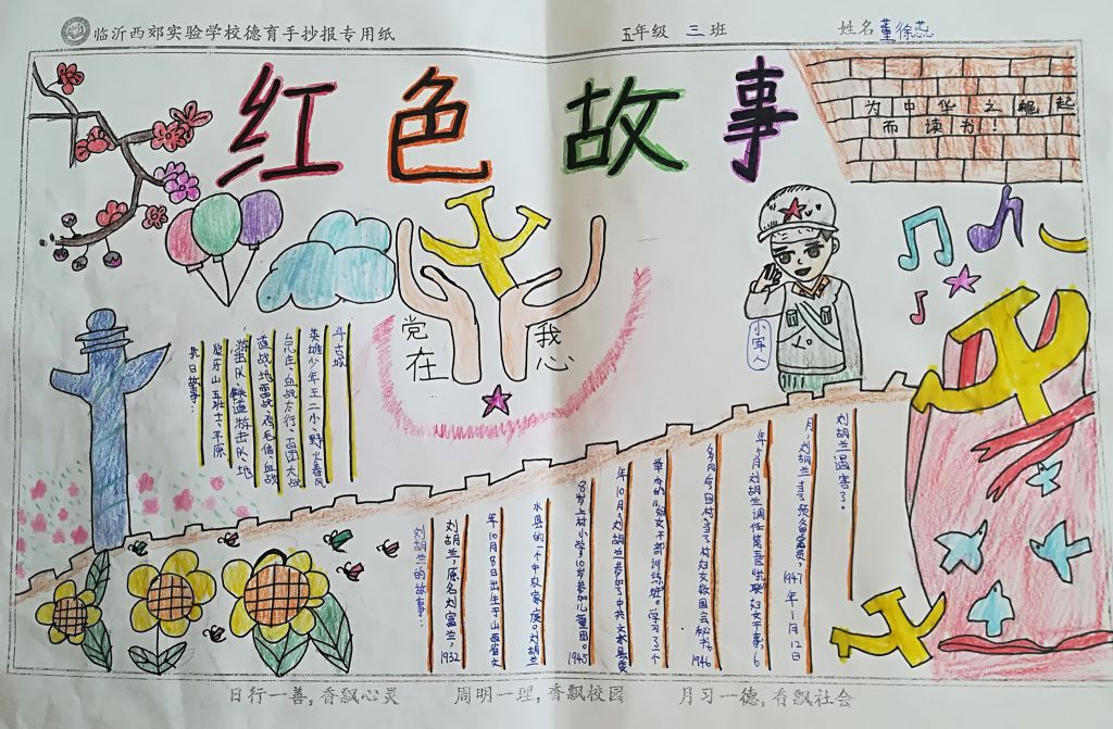 弘扬沂蒙精神手抄报 弘扬沂蒙精神手抄报
