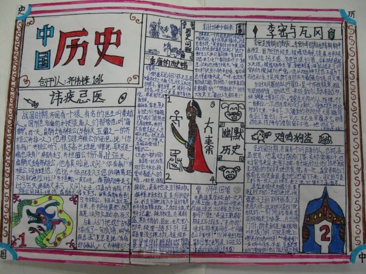 七年级下册历史手抄报 七年级下册历史手抄报