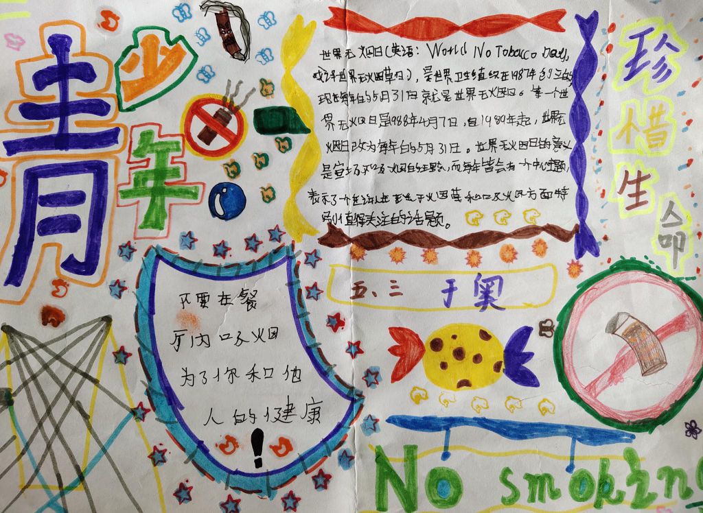 531世界无烟日手抄报,吸烟有害健康 531世界无烟日手抄报,吸烟有害健康