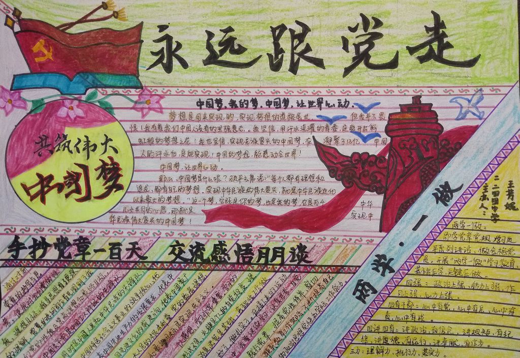 学党章强党性手抄报图片 学党章强党性手抄报图片