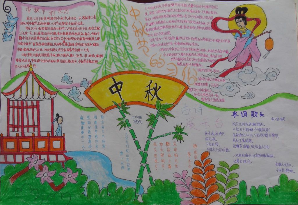 2022中秋节快乐手抄报,了解中秋节的来历与习俗 2022中秋节快乐手抄报,了解中秋节的来历与习俗