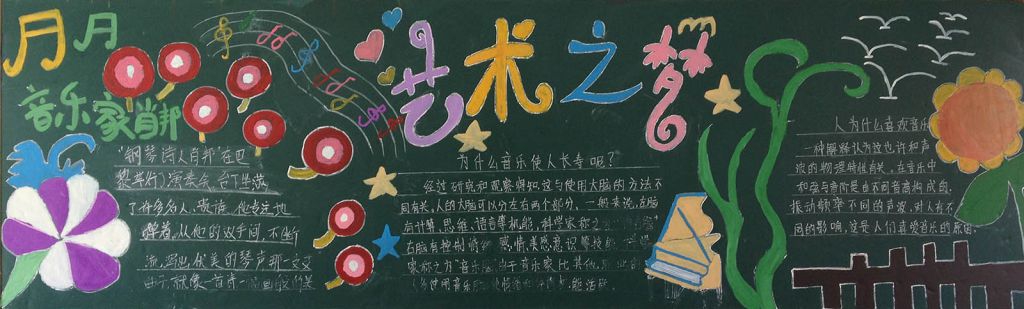 艺术节黑板报图片大全 艺术节黑板报图片大全