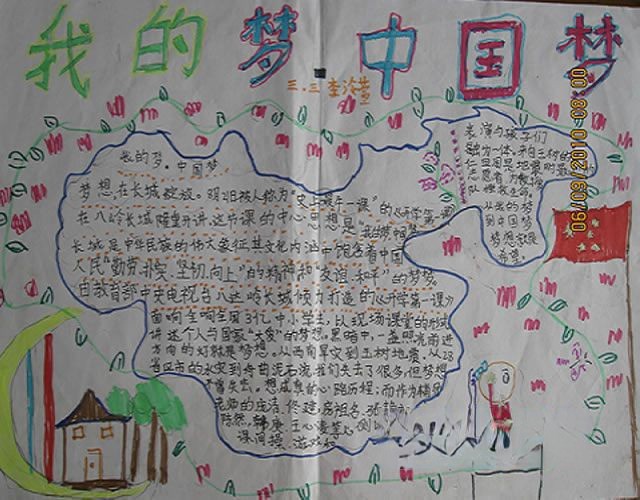 我的中国梦手抄报 我的中国梦手抄报
