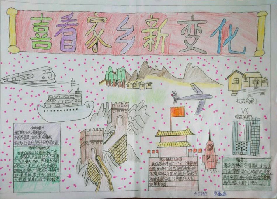 细看家乡新变化手抄报,改革开放40年成果展 细看家乡新变化手抄报,改革开放40年成果展