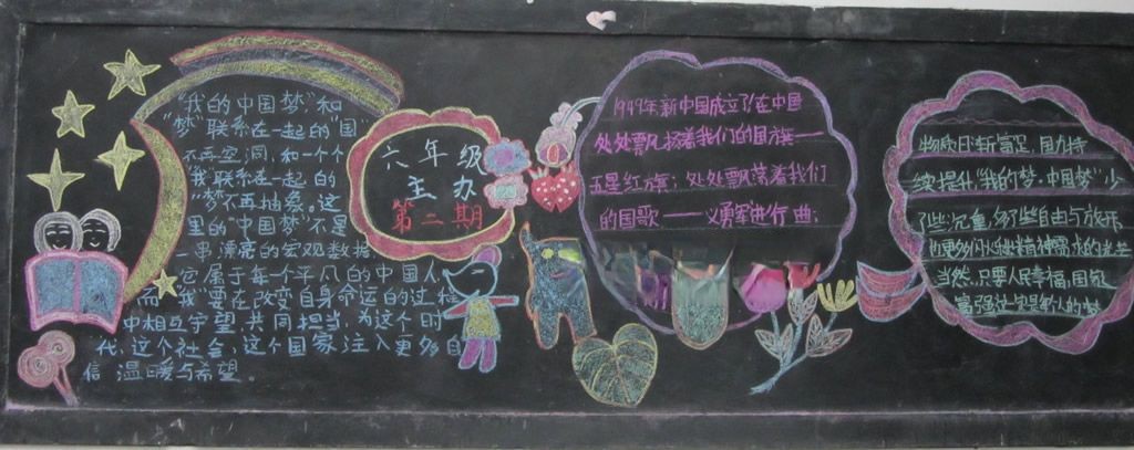 我的中国梦黑板报图片 我的中国梦黑板报图片