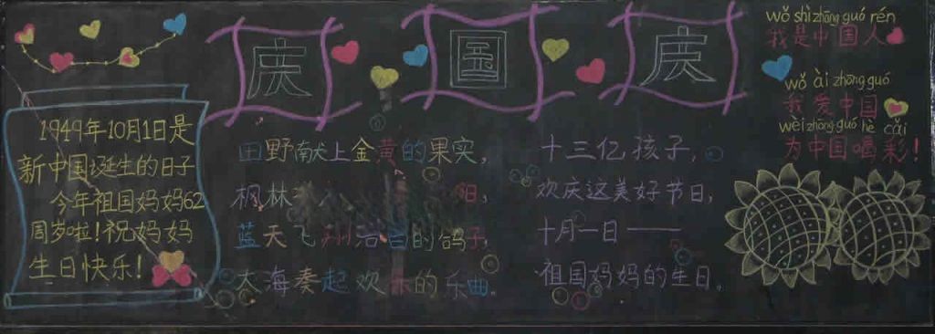 爱国主题黑板报图片大全 爱国主题黑板报图片大全