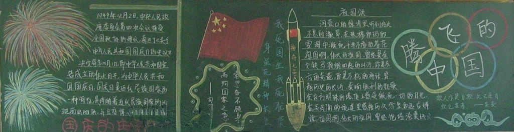 爱国主题黑板报图片大全 爱国主题黑板报图片大全