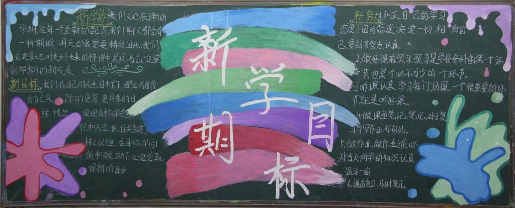 2022新学期黑板报图片大全,新起点新目标新气象 2022新学期黑板报图片大全,新起点新目标新气象