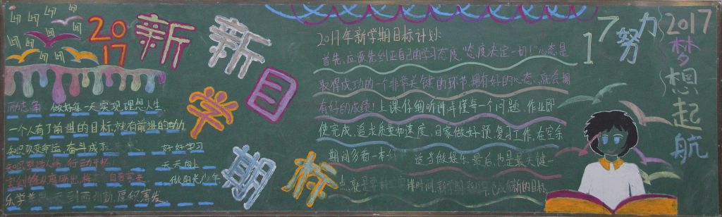 2022新学期黑板报图片大全,新起点新目标新气象 2022新学期黑板报图片大全,新起点新目标新气象