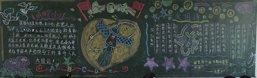 爱国主题黑板报图片大全 爱国主题黑板报图片大全