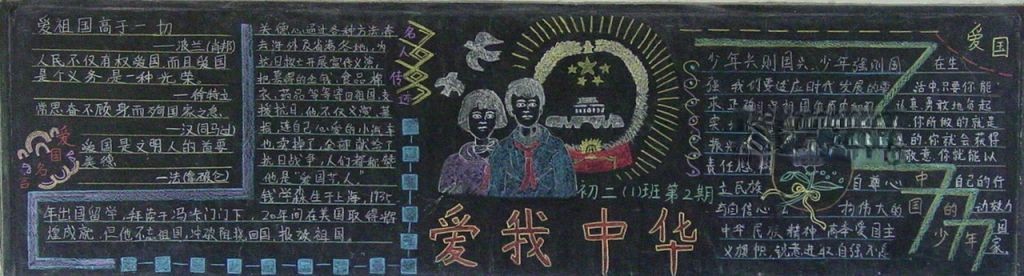 爱国主题黑板报图片大全 爱国主题黑板报图片大全