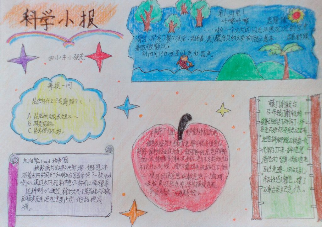 科学手抄报图片简单又漂亮 科学手抄报图片简单又漂亮
