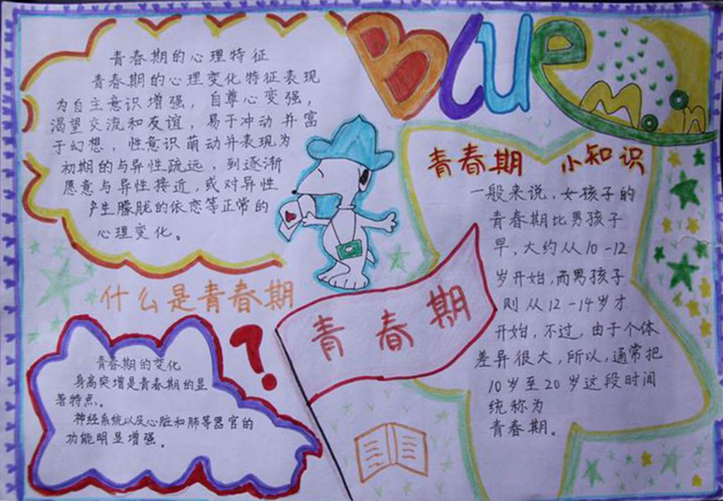 初中青春期手抄报 初中青春期手抄报