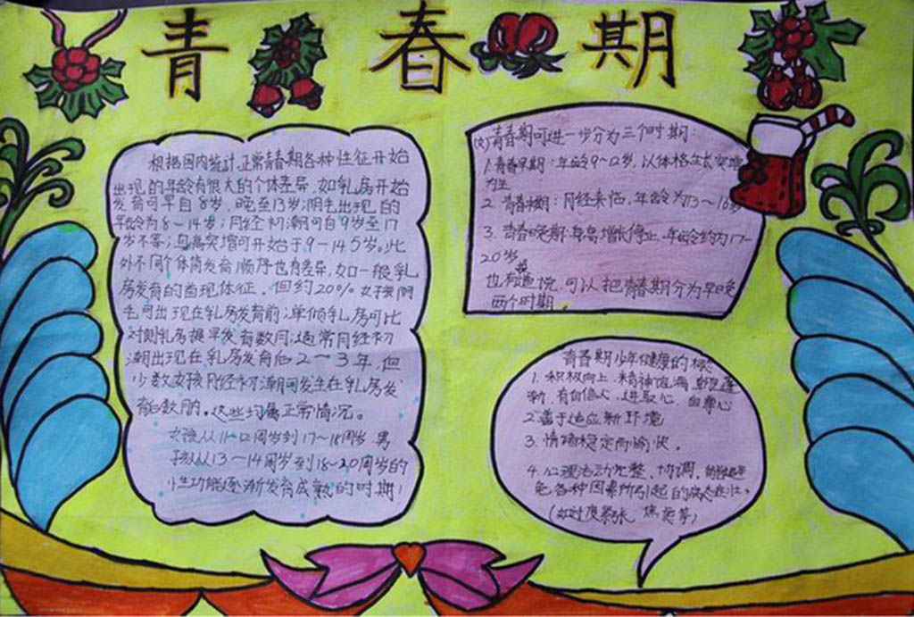 初中青春期手抄报 初中青春期手抄报