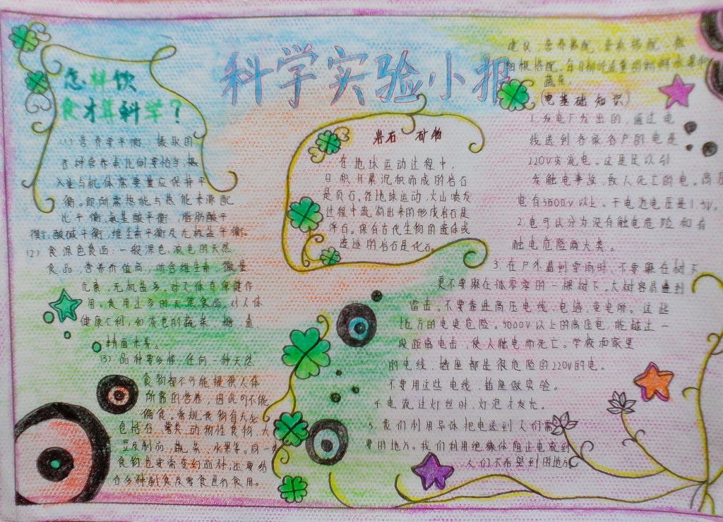 爱科学爱生活手抄报图片 爱科学爱生活手抄报图片
