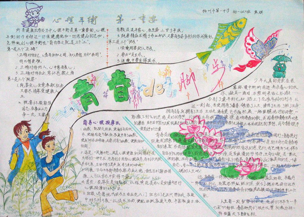 初中青春期手抄报 初中青春期手抄报