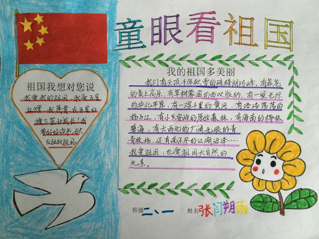 童眼看祖国手抄报图片大全 童眼看祖国手抄报图片大全