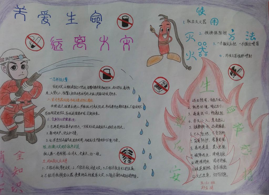 预防火灾从我做起手抄报大全 预防火灾从我做起手抄报大全
