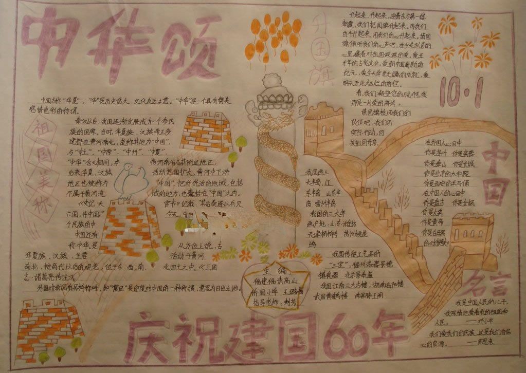 中国颂手抄报图片 中国颂手抄报图片