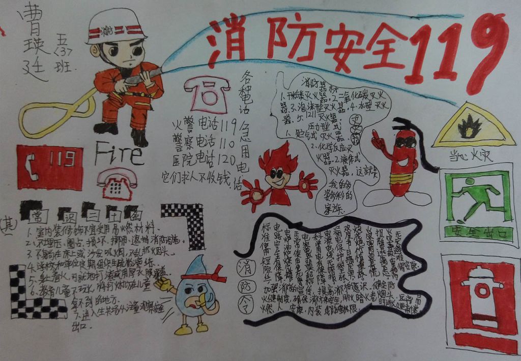 预防火灾从我做起手抄报大全 预防火灾从我做起手抄报大全