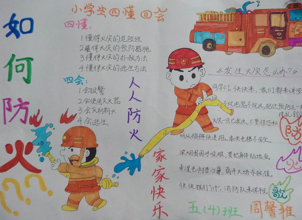 预防火灾从我做起手抄报大全 预防火灾从我做起手抄报大全