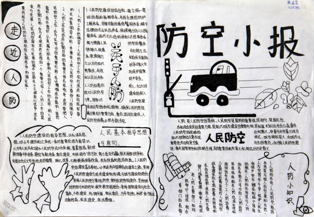 人防小报设计图参考 人防小报设计图参考