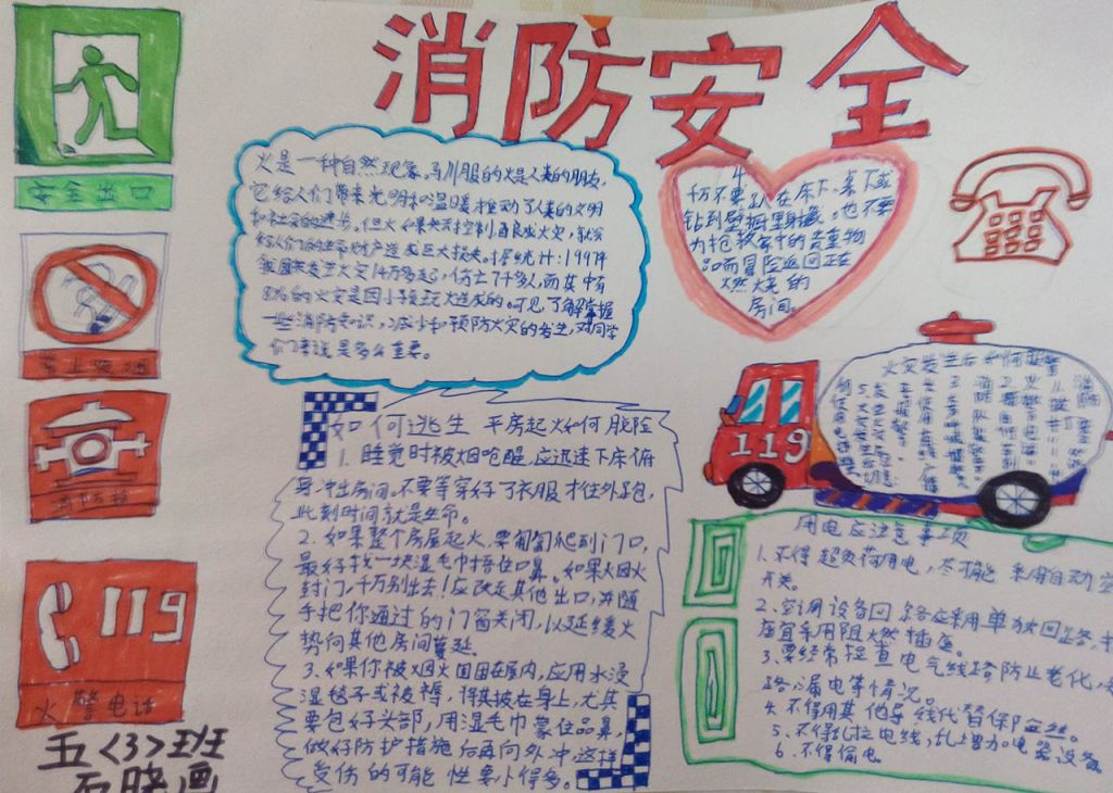 预防火灾从我做起手抄报大全 预防火灾从我做起手抄报大全