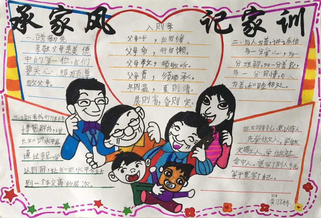 弘扬孝道文化手抄报 弘扬孝道文化手抄报